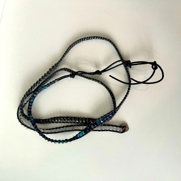 Lizou Leather & Gemstone Wrap Bracelet - Picture 4 of 5